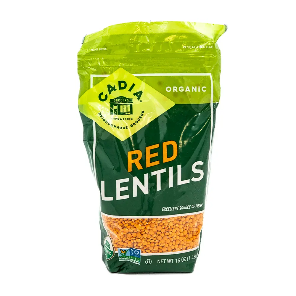 Cadia Organic Red Lentils, 16 oz