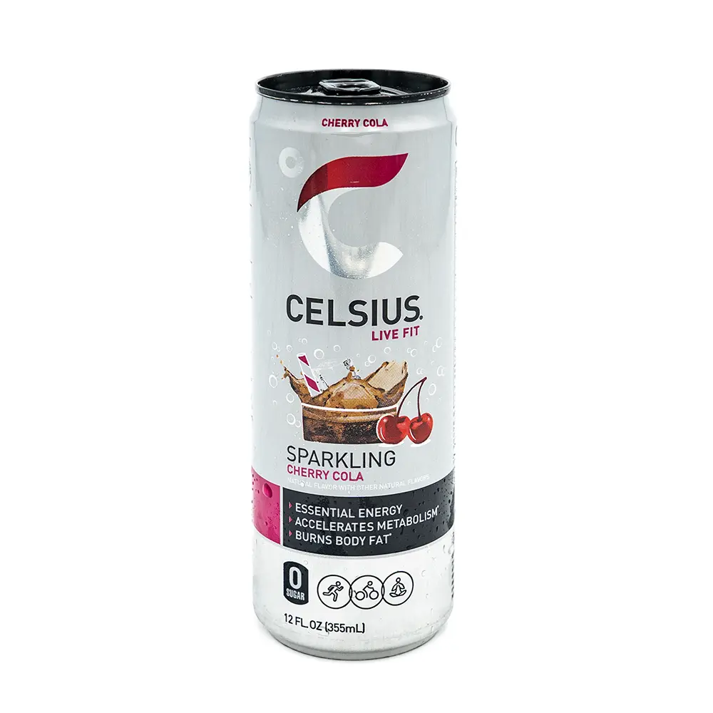 Celsius Sparkling Cherry Cola, 12 oz