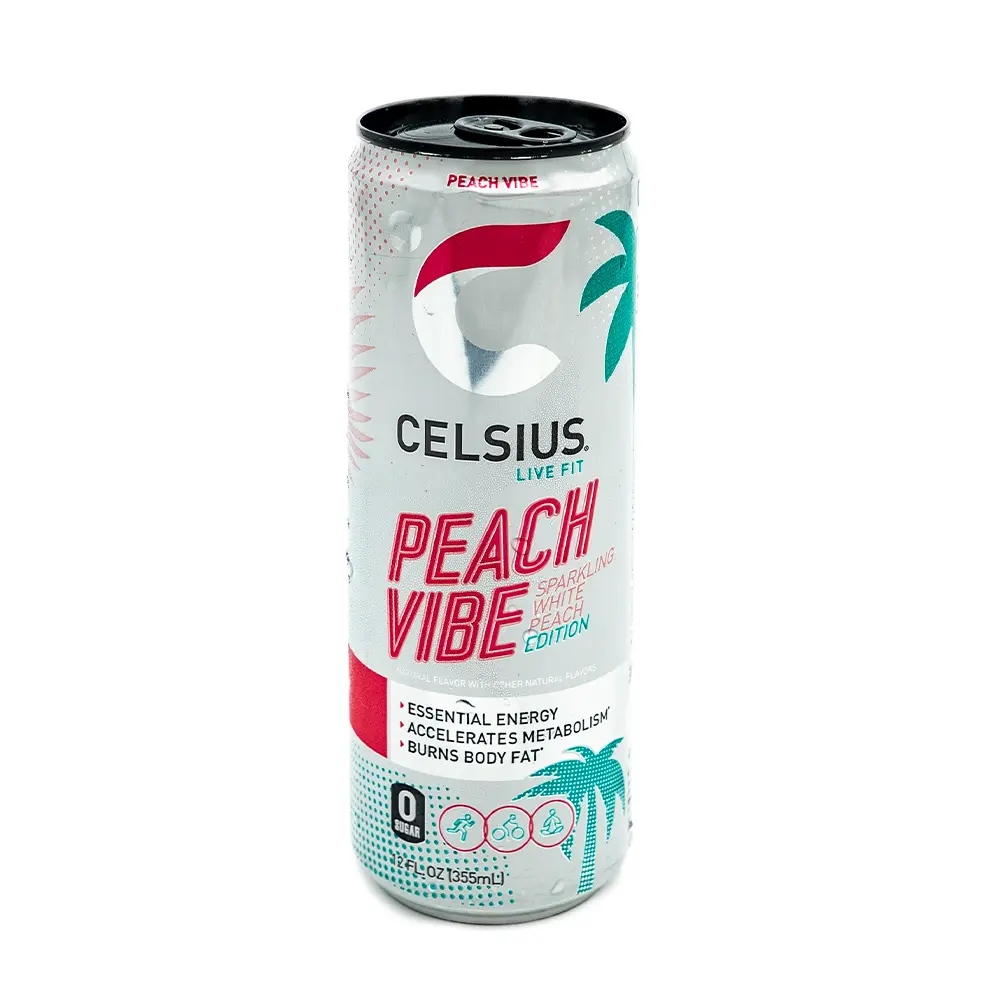 Celsius Peach Vibe, 12 oz